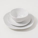 La Mesa white 18 pcs stoneware dinner set image number 0