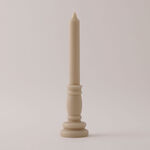 هومز شمعة تاور من شمع الصويا، بيج 6*30سم image number 0