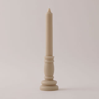 هومز شمعة تاور من شمع الصويا، بيج 6*30سم