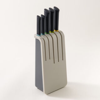Joseph Joseph duo knife block set 5 pieces opal