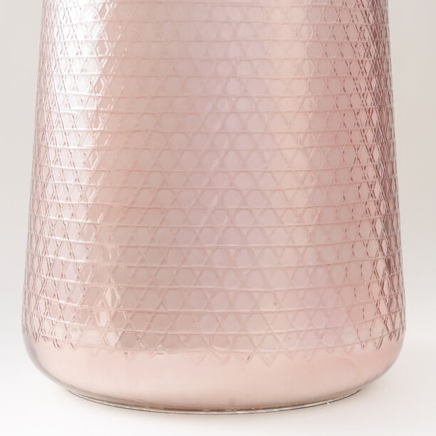 Homez pink side table glass and marble 54*48*48cm image number 3
