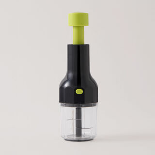 Alberto Green Plastic Press Chopper with Stainless Steel Blades 400 Ml 9*9*30 Cm