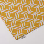 100% Cotton cushion cover with Geometric Embroidery Yellow 45x45cm image number 1