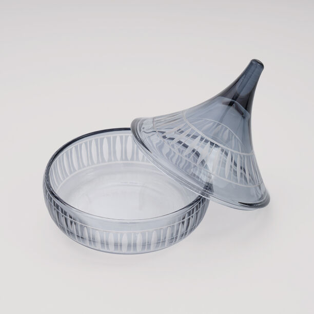 دلتي وعاء تمر زجاج 15 مل، رمادي image number 1