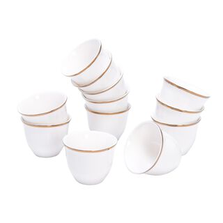 La Mesa Coffee Cup Set 12 Puieces Gold 