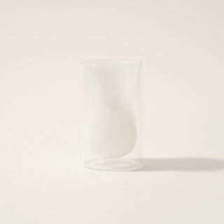 Dallaty tea set 12 pcs double wall glass white