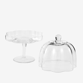 La Mesa Cake Stand With Long Base Small H: 23.5Cm T:17Cm D:17Cm B:9.3Cm