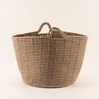 Homez jute storage basket woven 39*39*34cm, brown