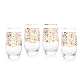 Misk 4 Pieces Glass Tumblers Hiball