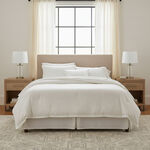 بوتيك بلانش طقم لحاف 5 قطع قطن مطرز أبيض كوين/فل 200*240 سم image number 0