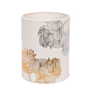 Ceramic Waste Bin Golden Garden