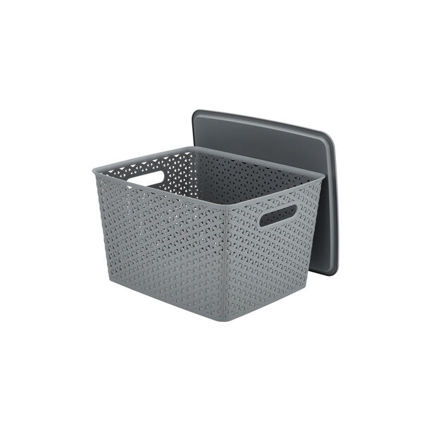 RATTAN STORAGE BOX STACKABLE image number 2