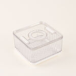 وعاء تخزين طعام بلاستيك شفاف 26.5*18.5*9 سم image number 0