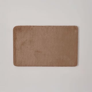 كوتاج دعاسة حمام فرو صناعي بوليستر، بني 50*80*4.5 سم