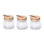 Alberto® 3Pcs Jars 200Ml W/ Wooden Lid Himp Rope image number 0