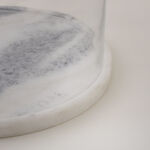 La Mesa glass cake stand with marble base 28*20cm image number 5