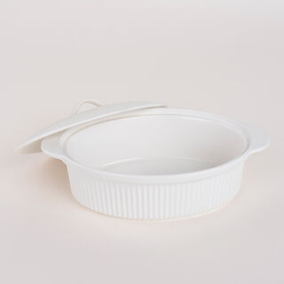 Oval Casserole With Ceramic Lid