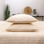 Boutique Blanche comforter 3pcs cotton beige full size 260*240 image number 2