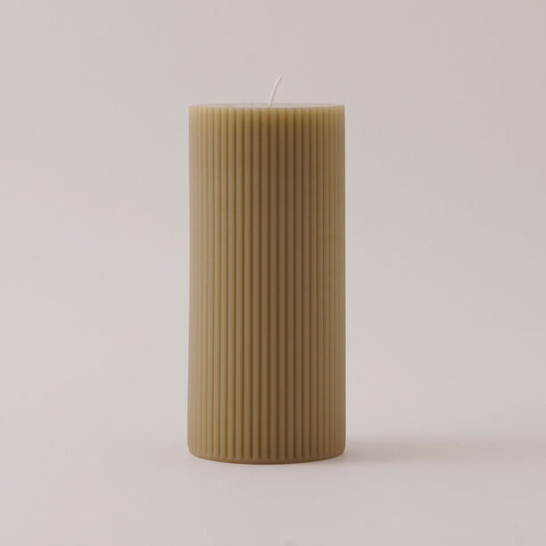 Homez Soya Wax Candle, Beige 7*7*15Cm image number 0