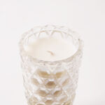 Homez oud and amber glass scented candle with marble base image number 3