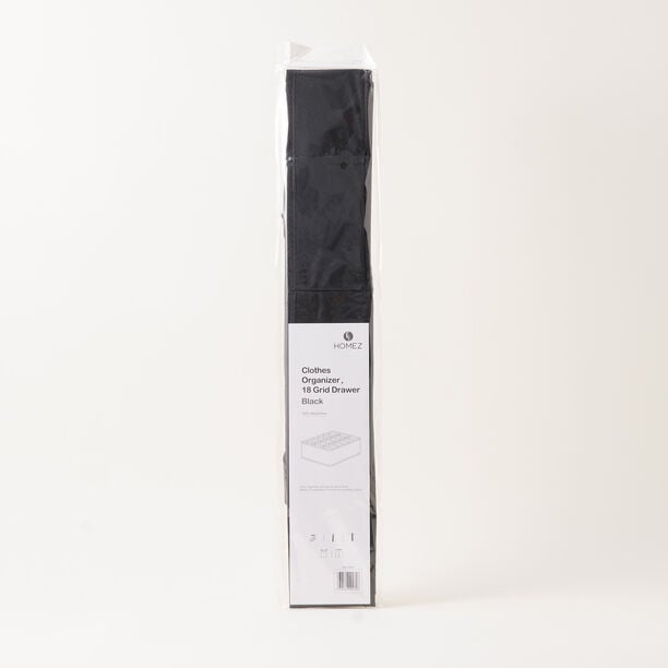 Homez Polyester Clothes Organizer, 18 Grid Black 59.5*20.5*19Cm image number 5
