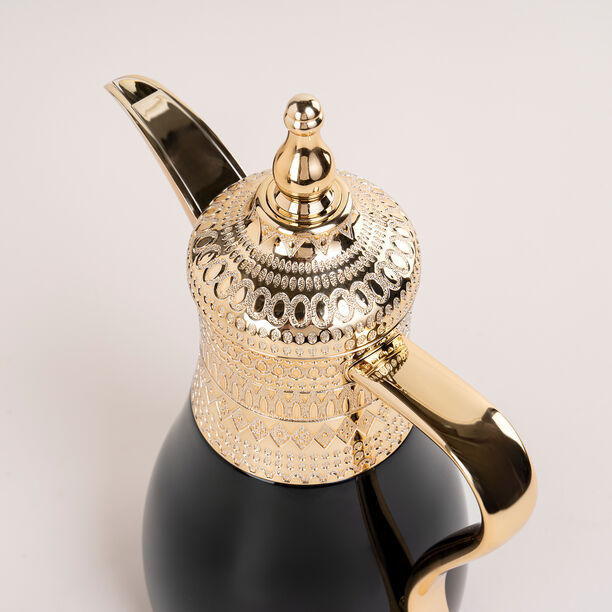 Dallaty gold and black steel flask 1L + 700ml 2 pcs image number 2