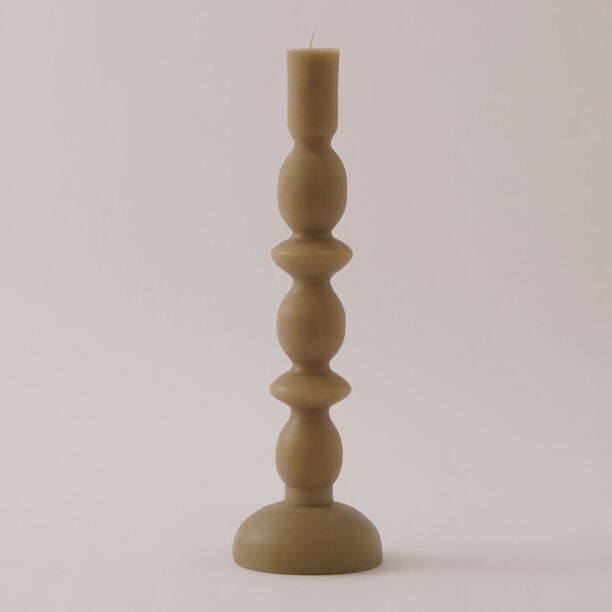 Homez Soya Wax Fade Candle, Beige 9*29Cm image number 0