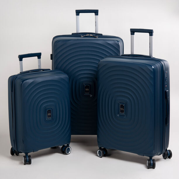 Travel vision durable PP 3 pcs luggage set, blue image number 3