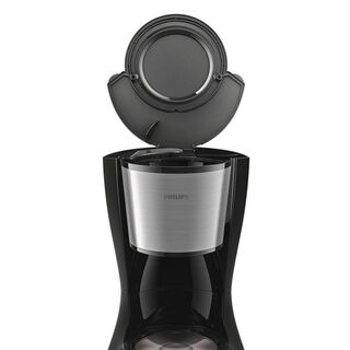 Philips stainless steel & plastic black coffee maker 1000W, 1.2L