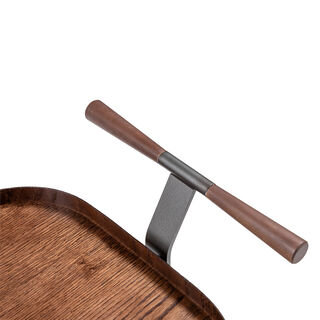 Homez guto serving trolley, walnut 67*52*82 cm