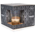 4 Pcs Glass Tumblers With Grid Cutting Gol image number 1