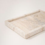 Homez marble candles serving tray 38*38*6.35cm, white image number 1