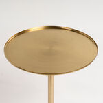 Metal Side Table Marble Base 35.6* 35.6*48.5 cm image number 2