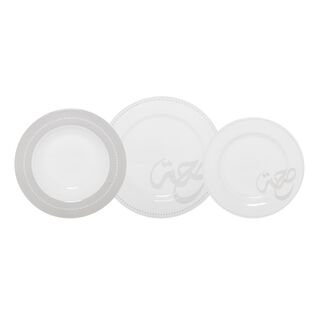 لاميسا طقم عشاء مكون من 18 قطعة يخدم 6 أشخاص