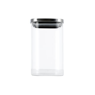  Glass Storage Jar With Metal Lid