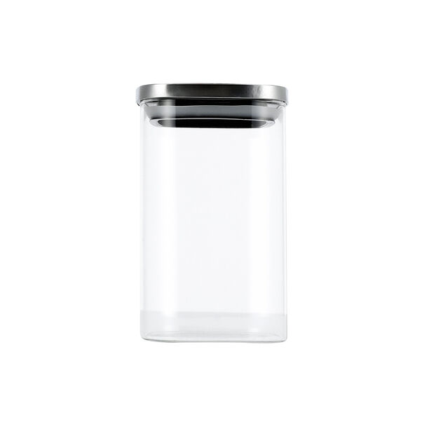  Glass Storage Jar With Metal Lid image number 0