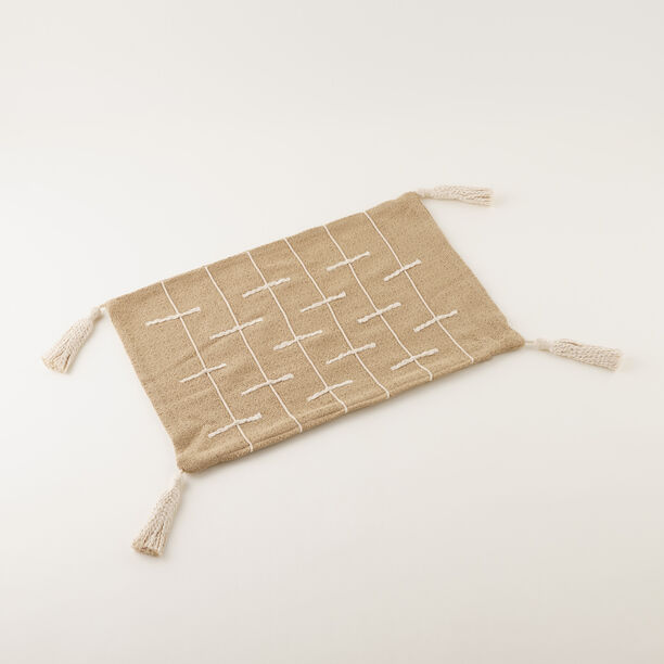 Homez Beige Geometric Line Cushion Cover, 30*45Cm image number 0