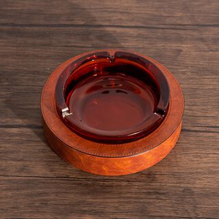 Leather Ashtary Dia 20Xht: 6Cm