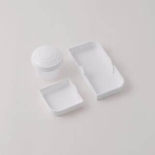 Alberto plastic salad bowl, white 21.8*18.1*8.4cm