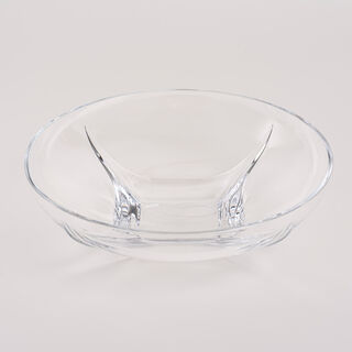 RCR glass serving plate 32.6*22.1*32.6cm