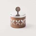 Pearl Collection Oud Burner Storage With Lid, Wood, 10*10*12 cm image number 1