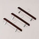 هومز علاق بنطلون 3 قطع خشبية، بني 37*26*32 سم image number 0