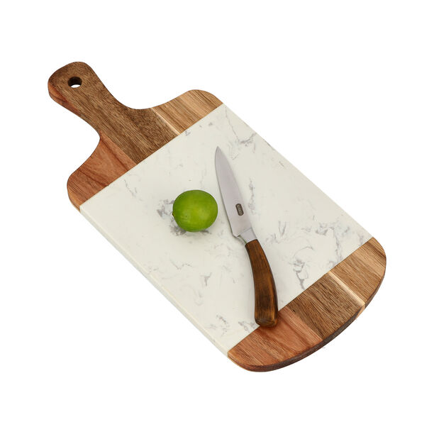 Wooden With Marble Cutting \ Serving Board image number 1