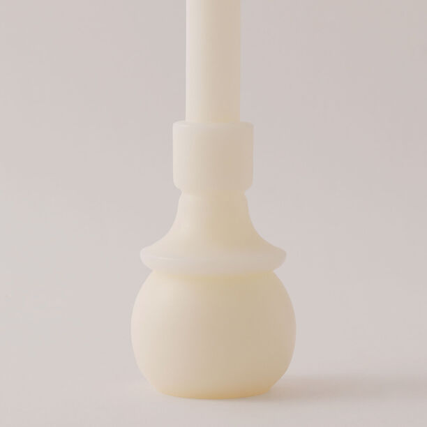 هومز شمعة مونو من شمع الصويا، أبيض 8*8*30سم image number 2