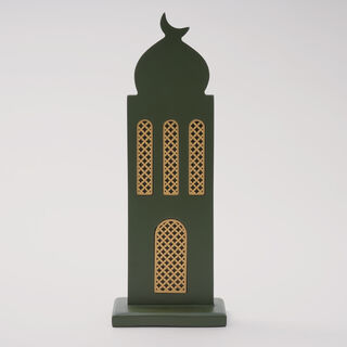 Homez Minara Collection Decoration Item, Green, 13*8*36 Cm