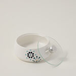 Dallaty white porcelain date bowl with lid 15.5*15.5*10 cm image number 1