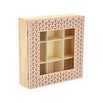 Tea Box 9 Sections Beige and Orange image number 1