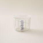 Alberto mini electric stainless steel garlic chopper 230ml in white image number 1