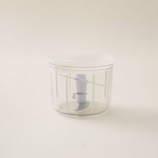 Alberto mini electric stainless steel garlic chopper 230ml in white