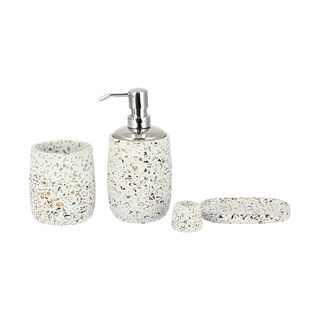 3 Pcs Terrazzo Bath Set